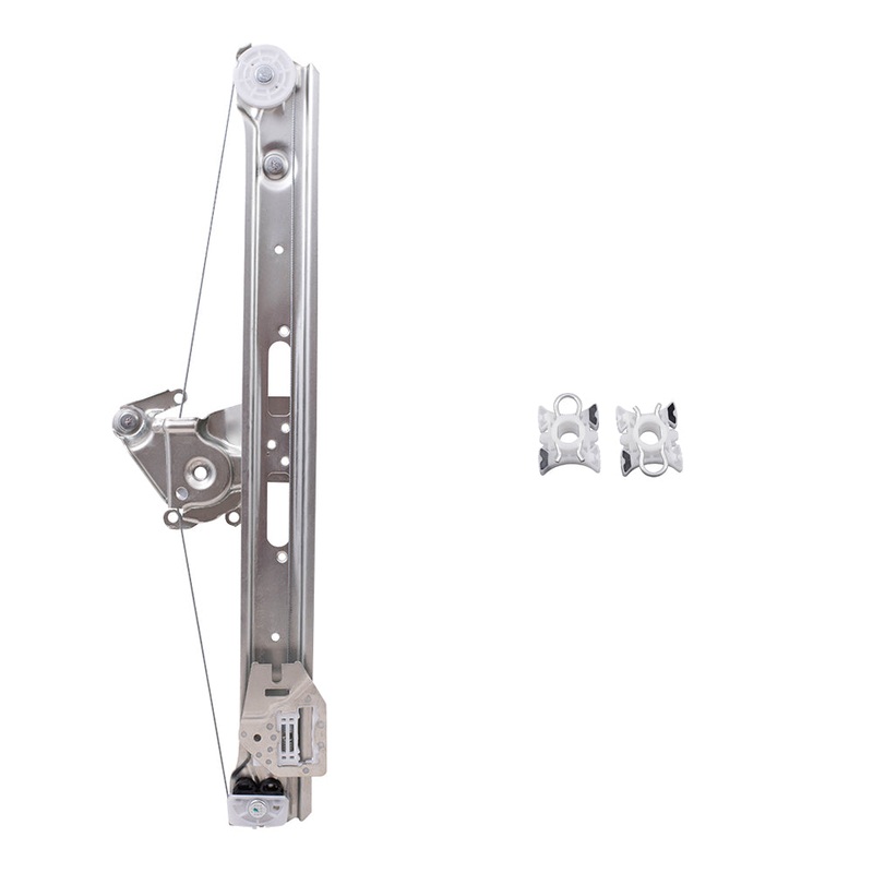 Brock Replacement Drivers Rear Power Window Lift Regulator & Sliding Pivot Clips Compatible with 1999-2005 3 Series Sedan Wagon 51358212099