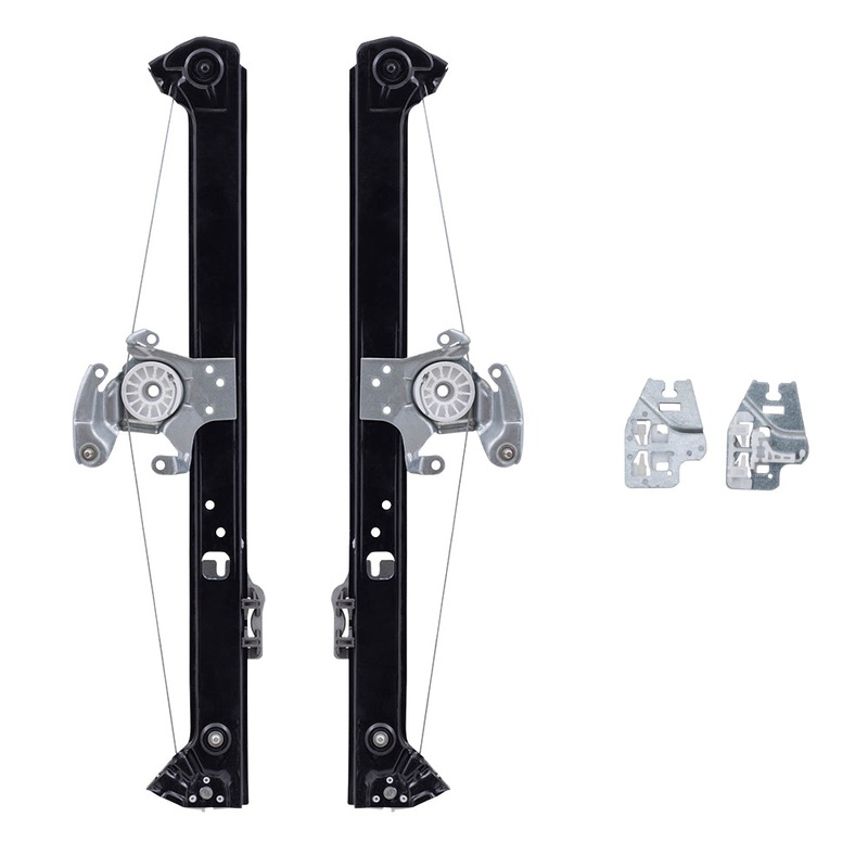 Brock Replacement Pair Rear Power Window Regulators Compatible with 2000-2006 X5