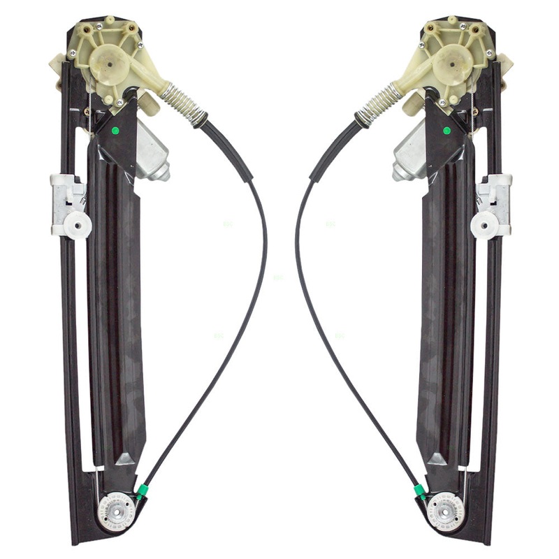 Brock Replacement Pair Set Rear Power Window Lift Regulators with Motors Assemblies Compatible with 1999-2003 5 Series 00-03 M5 51 35 8 252 429 51 35 8 252 430