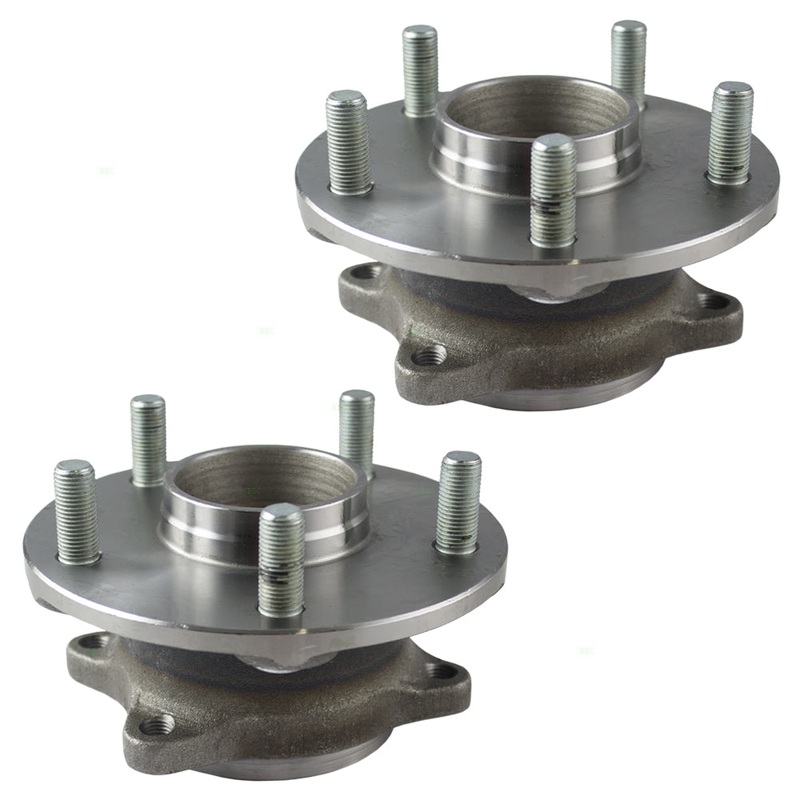 Brock Replacement Pair Set Rear Wheel Hub Bearing Assembly Compatible with Grand Vitara & Kizashi 43402-57L51