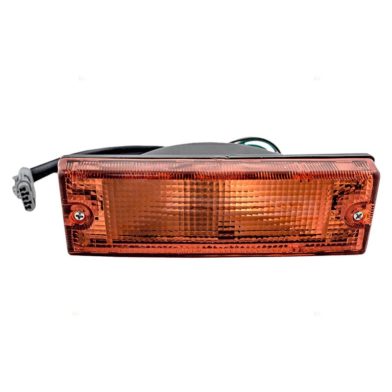 Brock Replacement Passengers Park Signal Front Marker Light Lamp Lens Compatible with 94-97 SUV Pickup Truck 8-97173-531-0