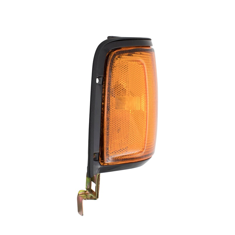 Brock Replacement Passengers Park Signal Side Corner Marker Light Lamp Replacement Black Trim Compatible with 91-97 Pickup Truck SUV 8944345673