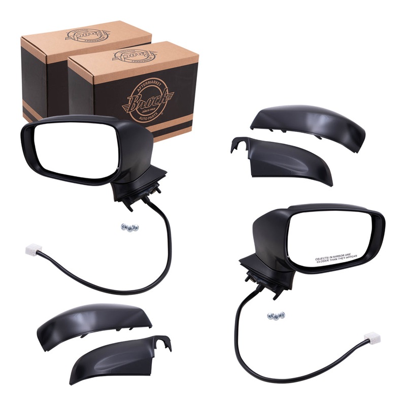 Power Mirrors Set fits 17-20 Subaru Impreza w/ Textured + Ready to Paint Covers