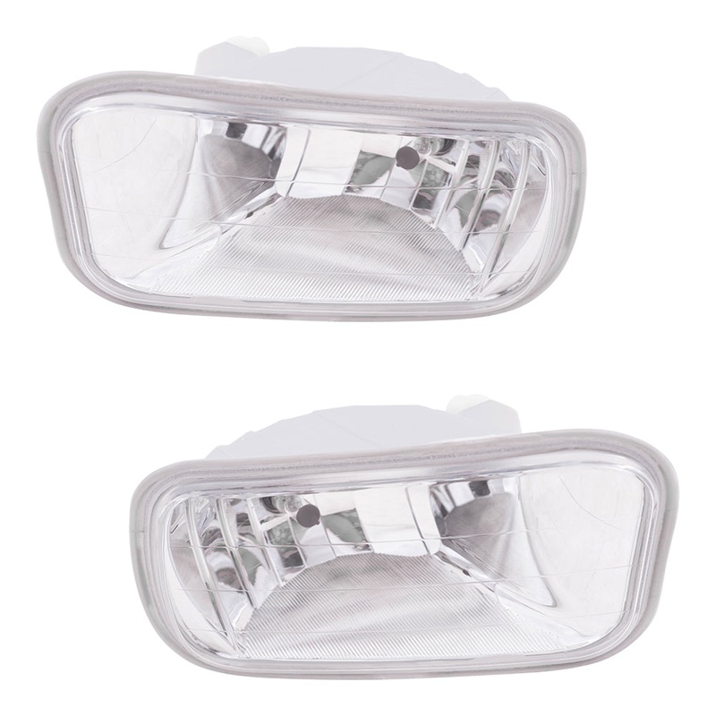 Brock Replacement Pair Set Fog Lights Compatible with 2009-2018 Pickup Truck 55372735AB 55372734AB