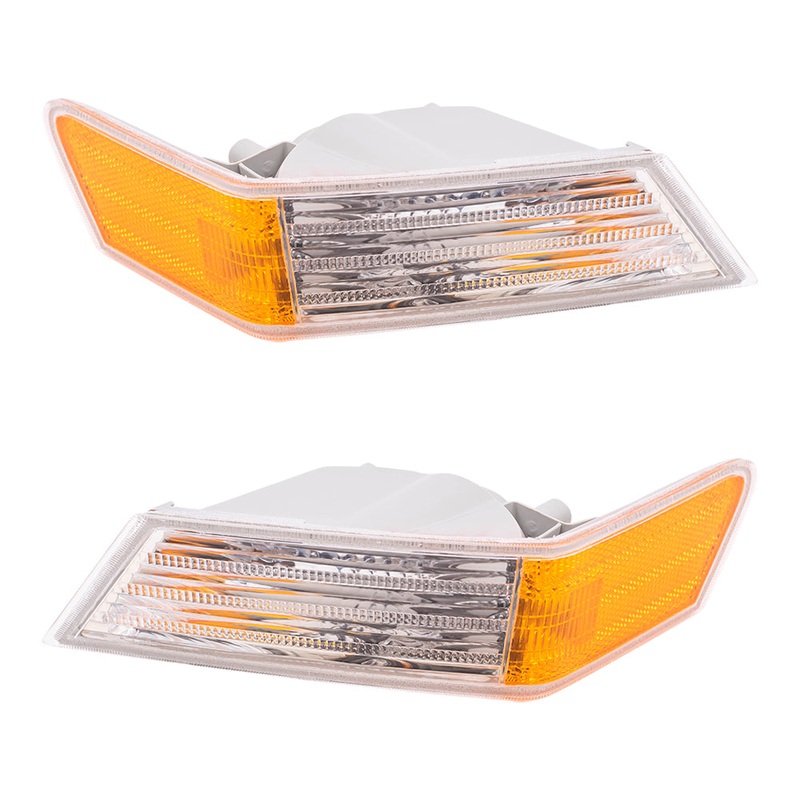 Brock Replacement Set Driver and Passenger Park Signal Corner Marker Lights Compatible with 2007-2016 Patriot 68004181AB 68004180AC