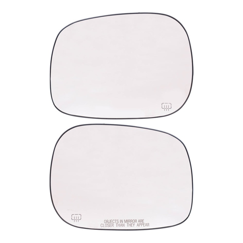 Brock Replacement Driver and Passenger Side Mirror Glass and Base Set 6×9 with Heat Compatible with 2005-2008 1500 & 2005-2009 2500/3500