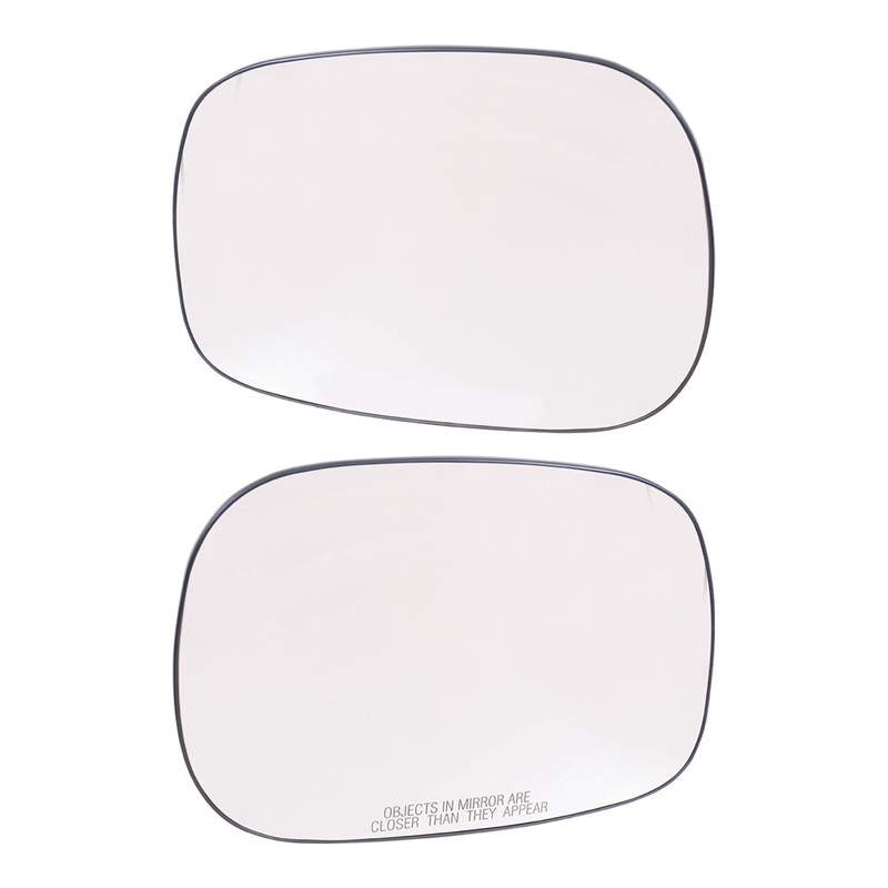 Brock Replacement Driver and Passenger Side Mirror Glass and Base Set 6×9 without Heat Compatible with 2005-2008 1500 & 2005-2009 2500/3500