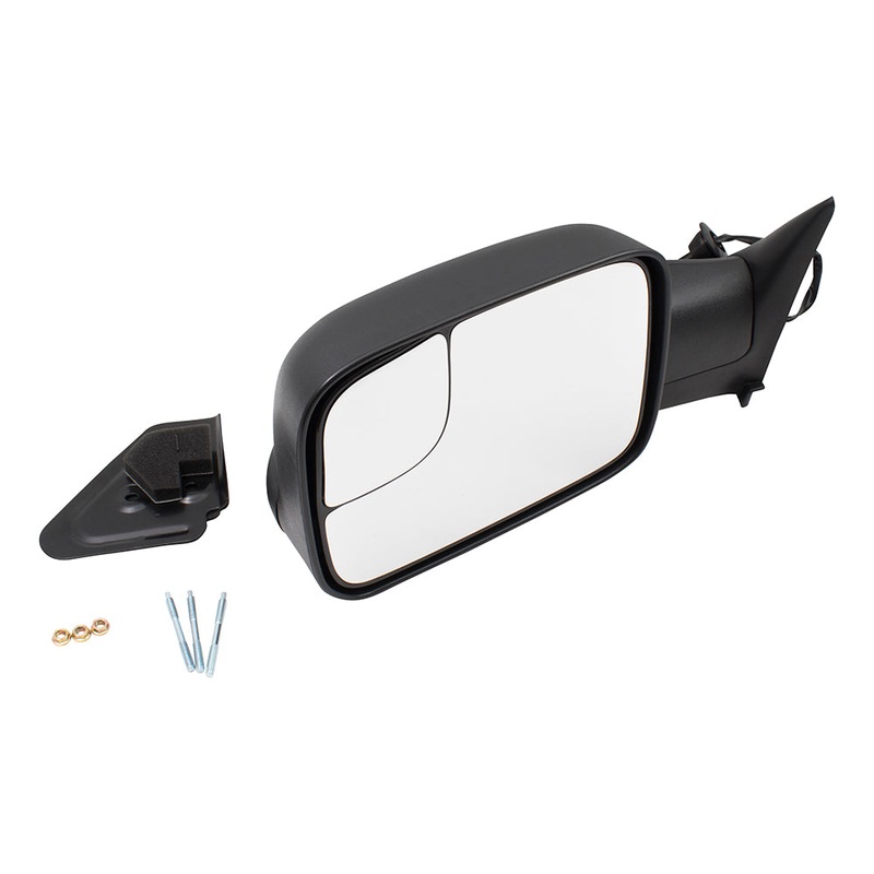 Brock Replacement Driver Performance Upgrade Power Side View Tow Mirror Orignal Arm Design 7×10 Flip-Up Textured w/ Mounting Bracket Compatible with 1994-1997 1500 2500 3500 Pickup Truck 55074917