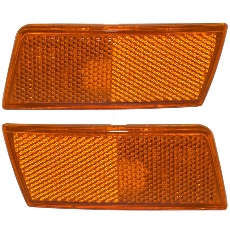 Brock Replacement Set Driver and Passenger Signal Side Marker Lights Compatible with 2005-2010 300 4805861AA 4805860AA
