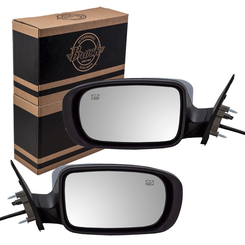 Replacement Driver and Passenger Set Power Side Mirrors Heated Chrome Covers Compatible with 2011-2018 300 57010337AJ 57010336AJ