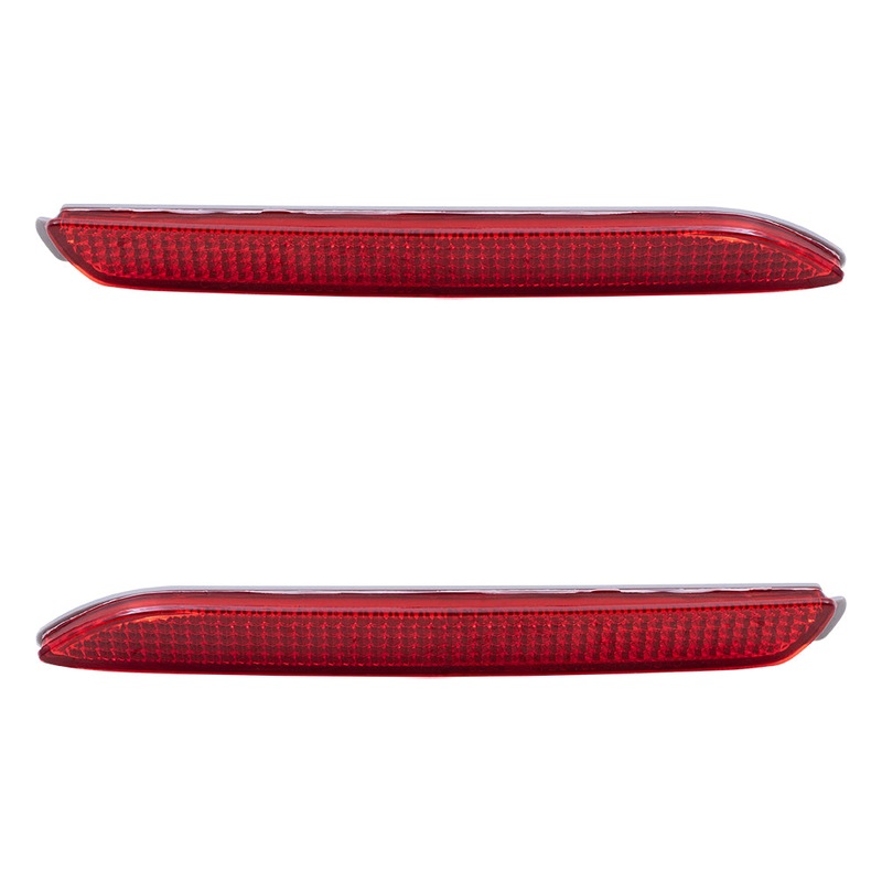 Brock Driver and Passenger Rear Bumper Reflector Compatible with 2009-2021 Toyota 81920-08010