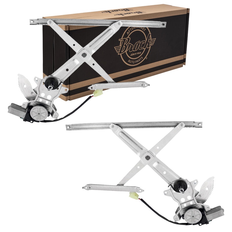 Brock Replacement Driver and Passenger Front Power Window Lift Regulators & Motors Assemblies Compatible with 04-06 xB 69802-52030 69801-52030
