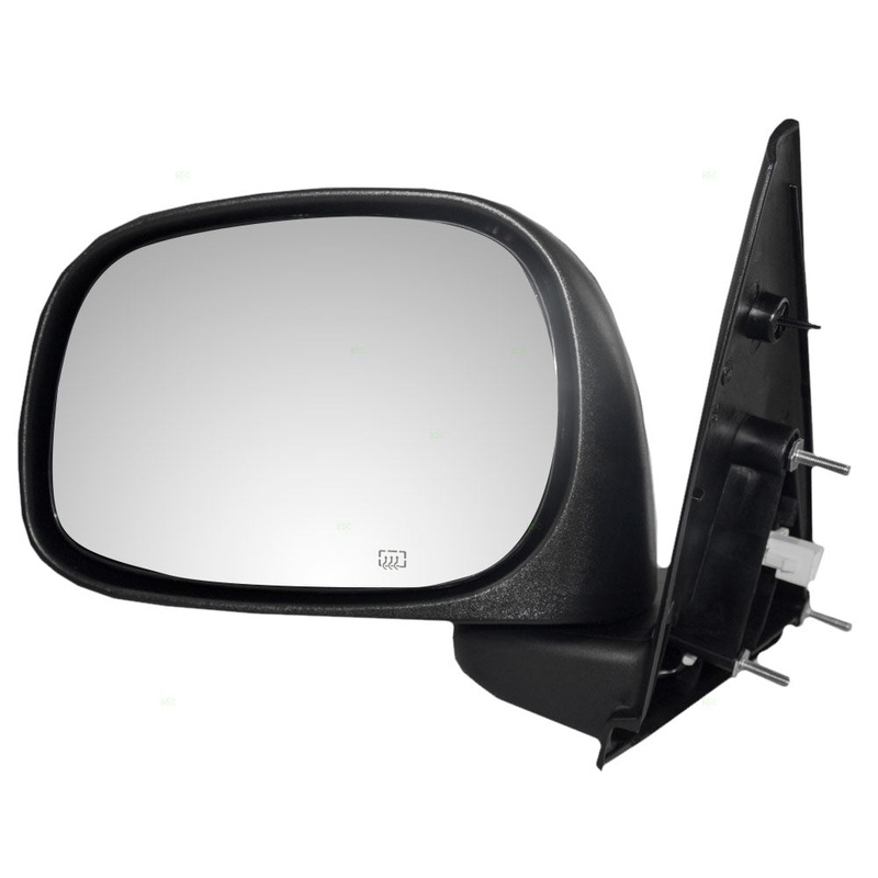 Brock Replacement Driver Side Power Mirror 6×9 Textured Black with Heat Compatible with 2002-2008 1500 & 2003-2009 2500/3500 55077925AD
