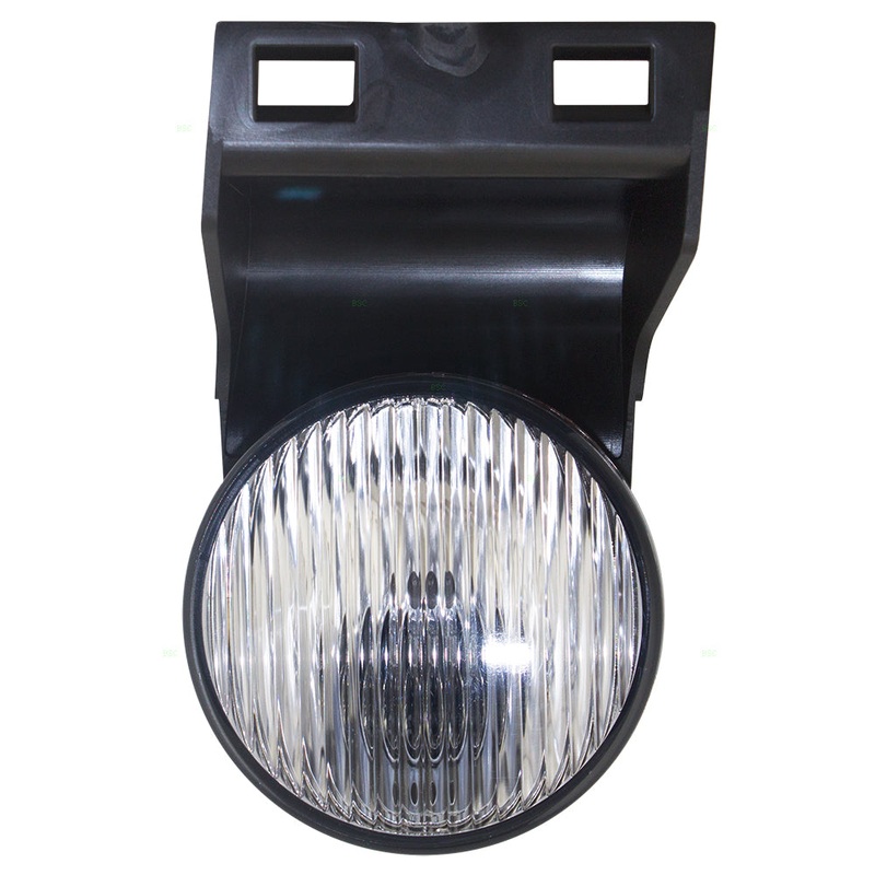 Brock Replacement Drivers Fog Light Lens with 3″ Diameter Compatible with 1994-1998 Pickup Truck 55055181