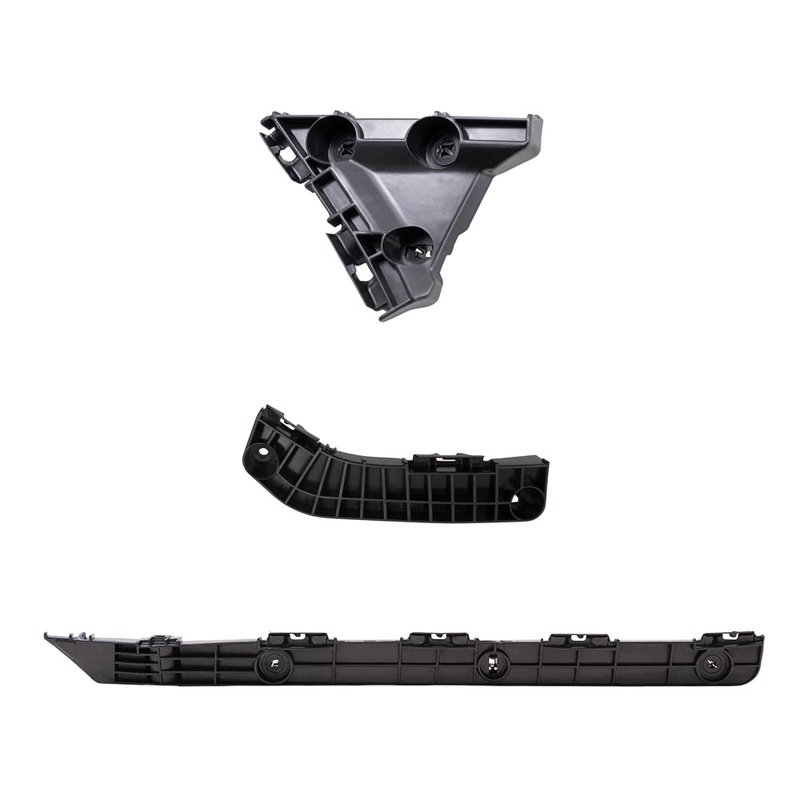 Brock Replacement Rear Driver Side, Side Bumper Support and Bumper Cover Retainer & Front Driver Side Bumper Bracket 3 Piece Set Compatible with 2007-2011 Camry & 2007-2011 Camry Hybrid