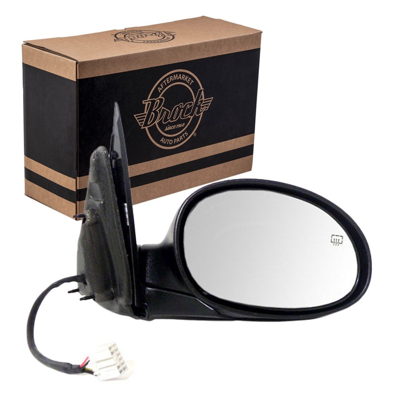 Replacement Passengers Power Side View Mirror Heated Textured Compatible with 2001-2003 PT Cruiser 4724656AF