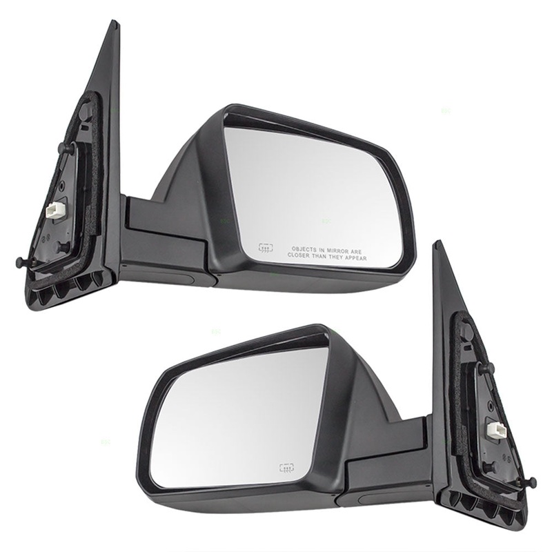 Brock Replacement Driver and Passenger Power Side View Mirrors Heated Compatible with 14-17 Sequoia 87940-0C500-C0 87910-0C500-C0