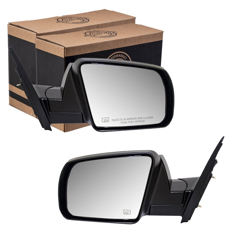 Brock Replacement Driver and Passenger Power Side View Mirrors Heated Compatible with 2007-2013 Tundra 2008-2013 Sequoia 879400C271C0 879100C270C0