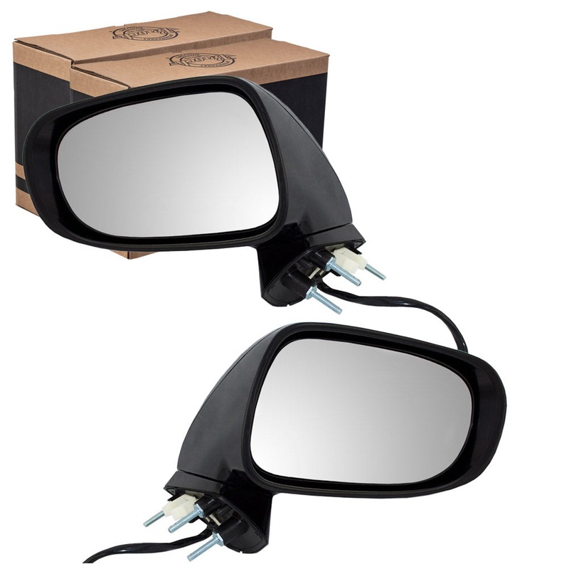 Brock Replacement Driver and Passenger Power Side View Mirrors Heated Signal Puddle Lamp Compatible with 2009-2013 IS250 IS350 8794053401C0 8791053401C0