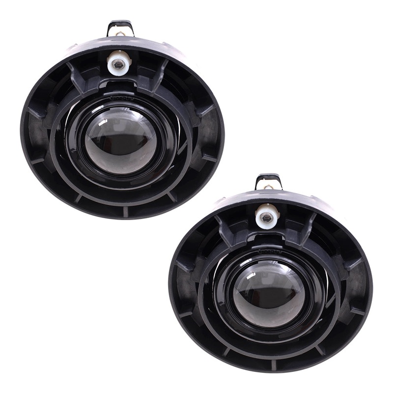 Brock Replacement Driver and Passenger Set Fog Lights Compatible with Cobalt Colorado Xtreme Grand Prix LaCrosse Rainier G6 G5 15162675
