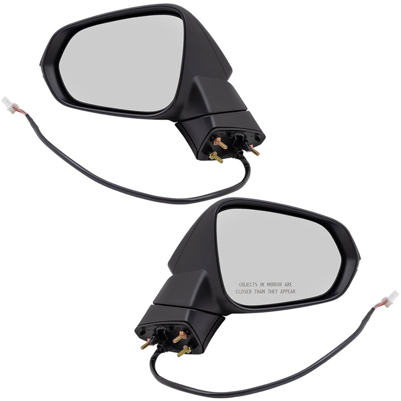 Brock Replacement Driver and Passenger Set Pair Power Heated Signal Memory Side View Mirrors Compatible with 2015-2017 NX200t NX300h 8794078020C0 8791078020C0