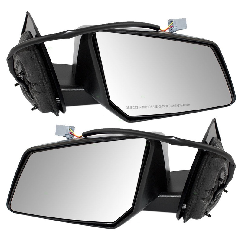 Brock Replacement Driver and Passenger Set Power Side Door Mirrors Compatible with Traverse Acadia/Acadia Limited Outlook 23453775 23453776