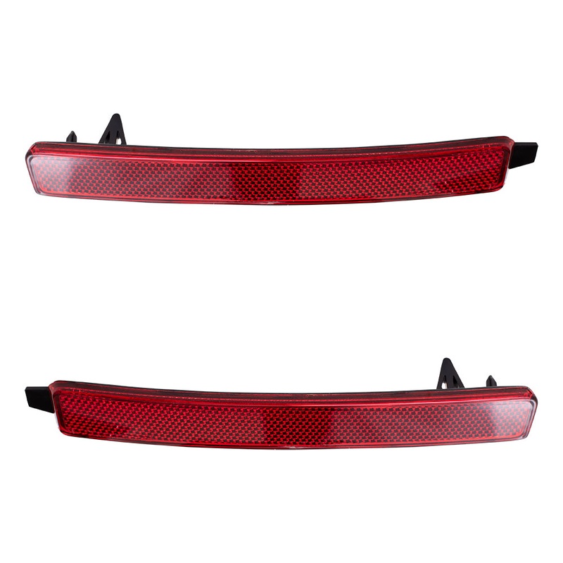 Brock Replacement Driver and Passenger Set Rear Bumper Reflector Lights Compatible with Acadia Outlook SRX Traverse 25881881 25881882
