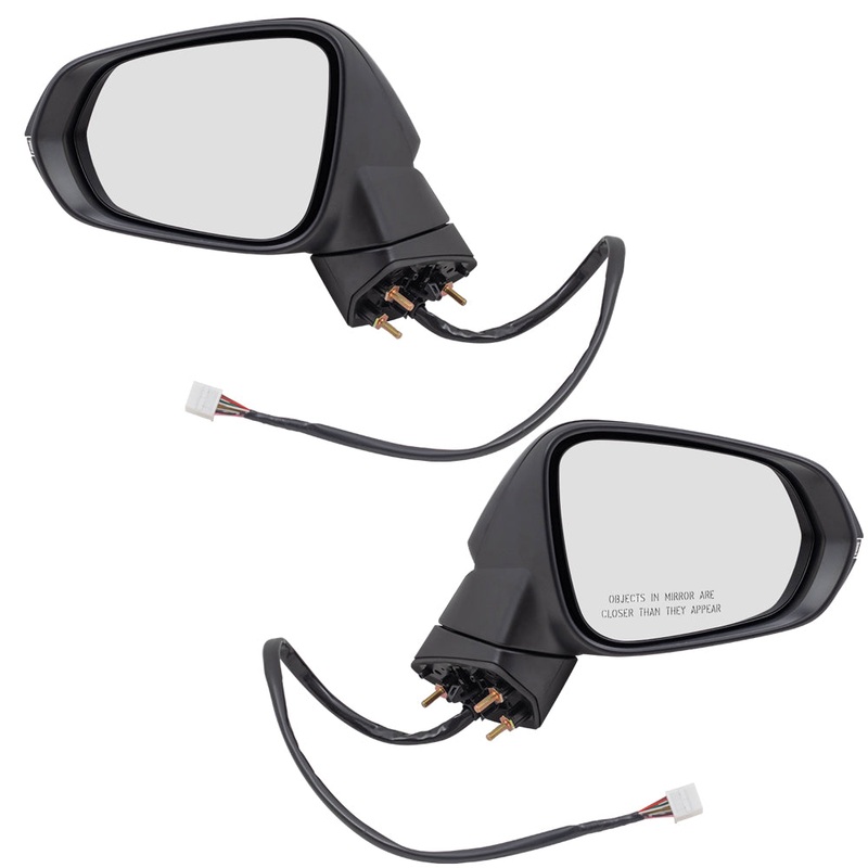Brock Replacement Pair Set Heated Signal Memory Dimming Connector Power Folding Side View Mirrors Compatible wiith RX350 RX350L RX450h 87940-0E240-C0 87910-0E240-C0 879400E240C0 879100E240C0