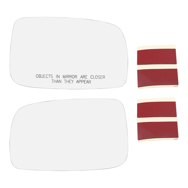 Brock Replacement Pair Set Side View Mirror Glass Heated w/ Adhesive Strips compatible with Camry & Hybrid 87961-06200 87931-33670