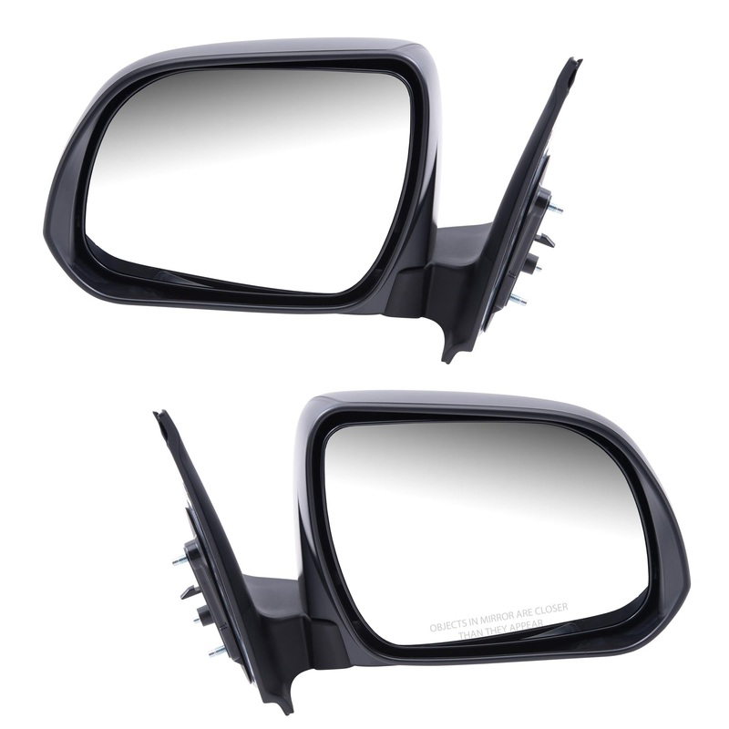 Brock Replacement Driver and Passenger Manual Side View Mirrors Textured Compatible with Tacoma Pickup Truck 87940-04221 87910-04212