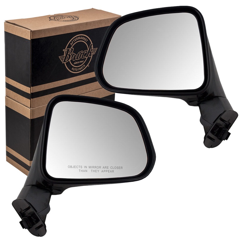Brock Replacement Driver and Passenger Set Power Side Door Mirrors Compatible with Vue Captiva Sport 19211049 19211048