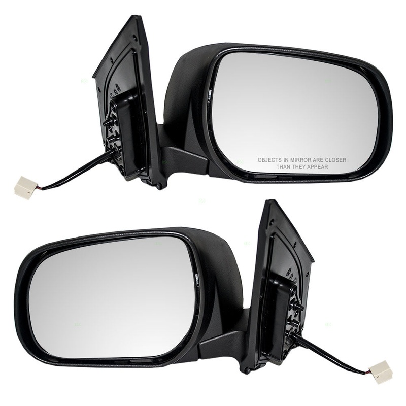 Brock Replacement Pair Set Power Side View Mirrorss Non Heated w/o Signal Replacement Compatible with 06-08 RAV4 8794042810 8791042870