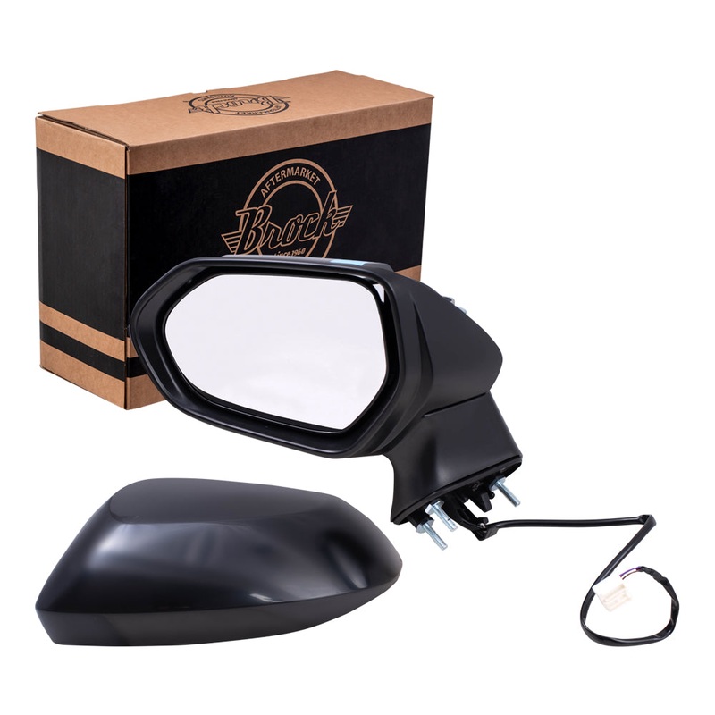 Brock Replacement Driver Side Power Mirror Paint to Match Black without Heat, Signal and Blind Spot Detection Compatible with 2020 Corolla Sedan JAPAN BUILT