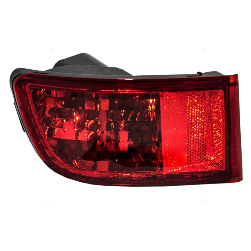 Brock Replacement Drivers Park Signal Rear Bumper Reflector Marker Light Lamp Compatible with 2003-2005 4Runner 81590-60141