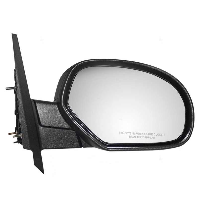 Manual Door Mirror fits Cadillac Chevy GMC Pickup SUV Passenger Side Textured