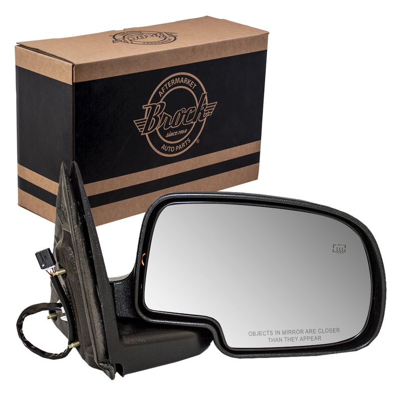 Power Mirror fits Cadillac Chevy GMC SUV Pickup Passenger Side Heated Gloss Cap