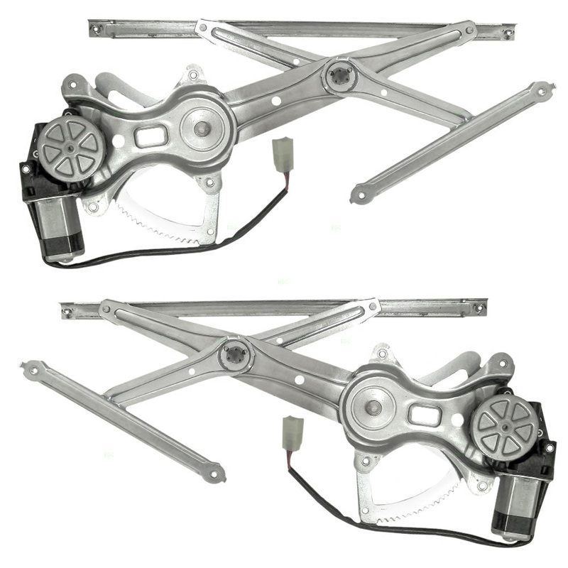Brock Replacement Driver and Passenger Front Power Window Lift Regulators & Motor Assemblies Compatible with 03-08 Corolla 6982002170 6981002170
