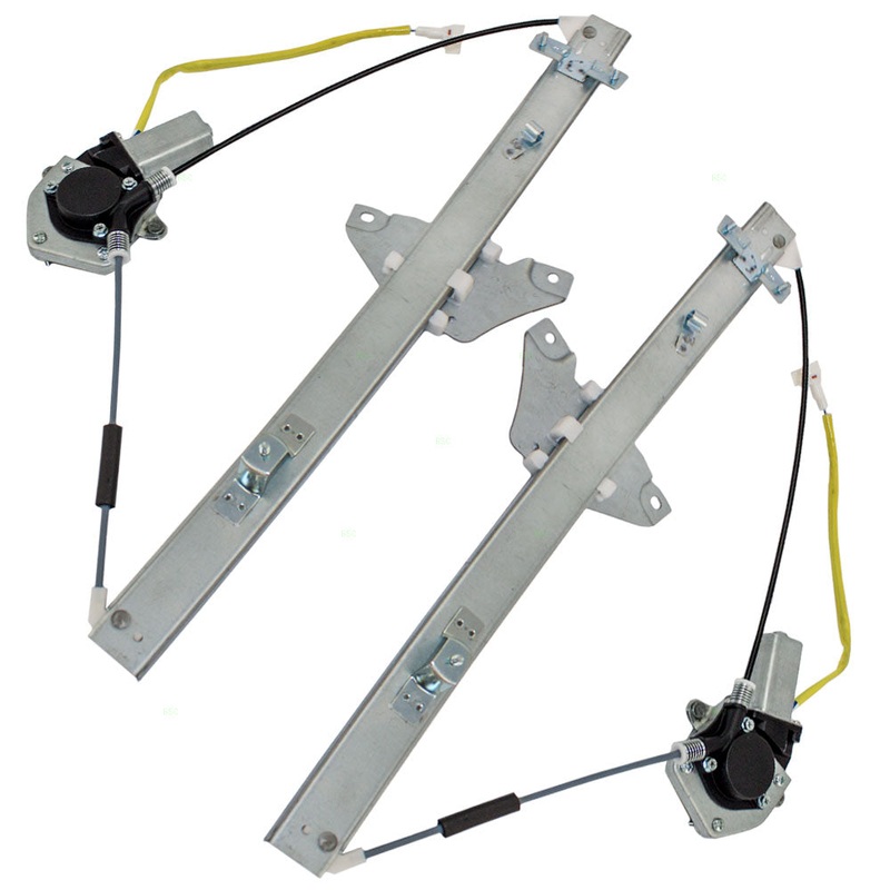 Brock Replacement Driver and Passenger Front Power Window Lift Regulators & Motors Assemblies Compatible with 96-00 SUV 69820-42041 69810-42041