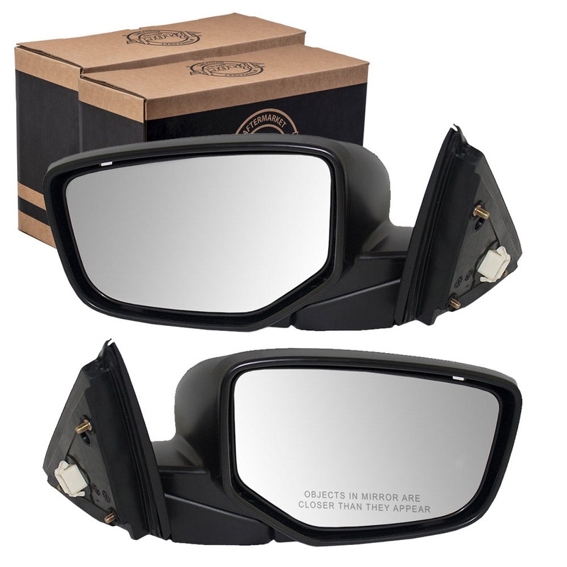 Brock Replacement Driver and Passenger Power Side View Mirror Compatible with 2008-2012 Accord Coupe 76258-TE0-A01 76208-TE0-A01