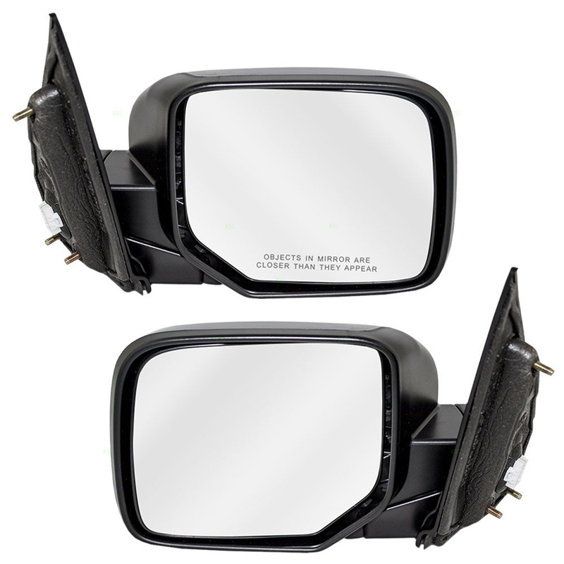 Brock Replacement Driver and Passenger Power Side View Mirrors Heated Compatible with Pilot SUV 76258-SZA-A11ZA 76208-SZA-A11ZA