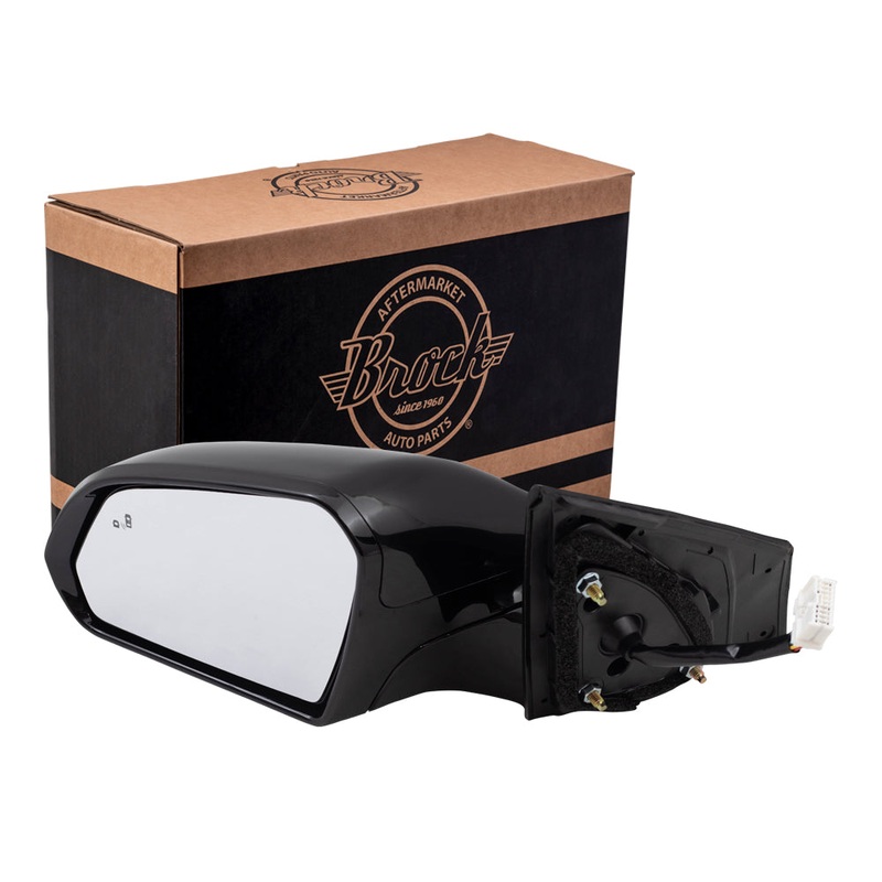 Brock Replacement Driver Side Power Mirror Heated Signal Blind Spot Detection Compatible with 15-17 Sonata