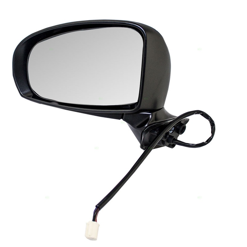 Brock Replacement Drivers Power Side View Mirror Heated Compatible with 2010-2015 Prius 2012-2015 Prius Plug-In 87940-47180