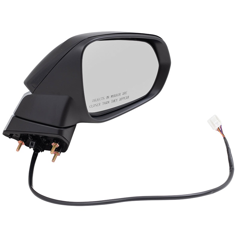 Brock Replacement Passenger Power Heated Signal Manual Folding Side View Mirror Compatible with 2016-2019 RX350 879100E230C0 87910-0E230-C0