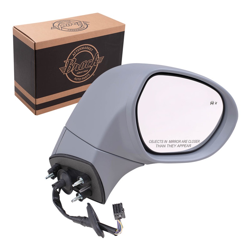 Brock Replacement Passenger Power Side Door Mirror Heated with Signal Memory Blind Spot Detection Compatible with 2016-2020 Envision