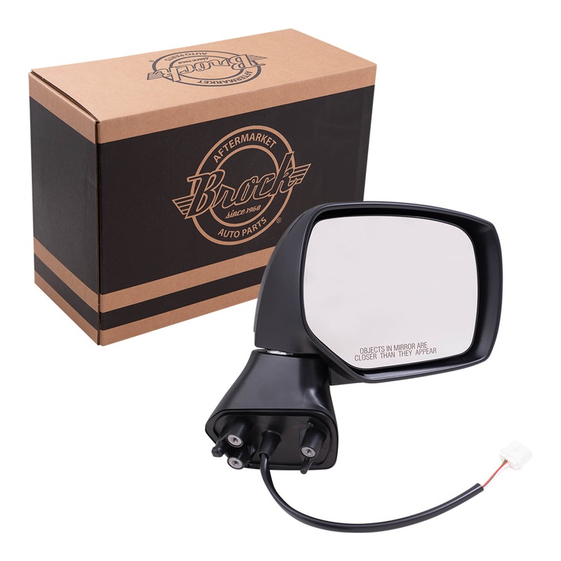 Brock Replacement Passenger Side Power Mirror Textured Black with Heat without Signal or Blind Spot Detection Compatible with 2014-2018 Forester