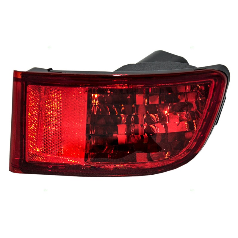 Brock Replacement Passengers Park Signal Rear Bumper Reflector Marker Light Compatible with 2003-2005 4Runner 81580-60111