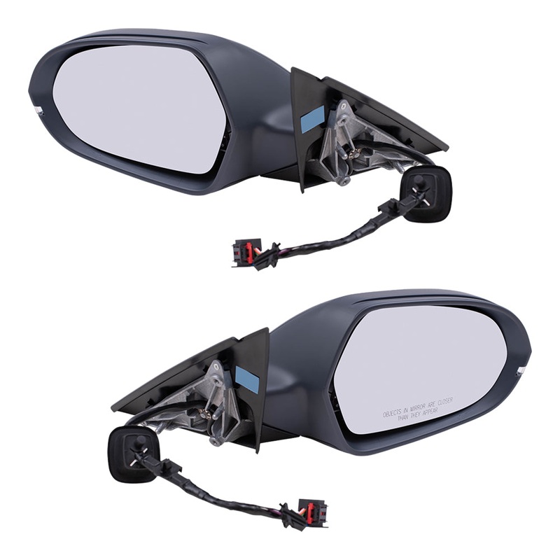 Brock Replacement Set Power Folding Mirrors Heated Signal with Memory Compatible with 2012 2013 2014 2015 2016 2017 2018 A6