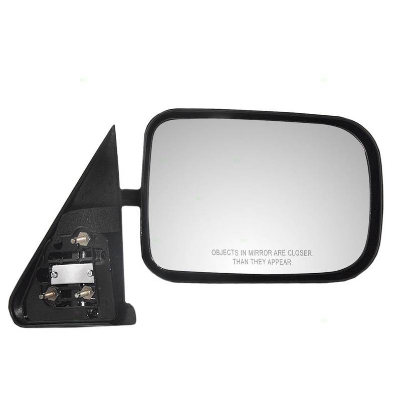Replacement Passenger Manual Side View Mirror 6×9 Standard Mount Textured Compatible with 1994-1997 1500 2500 3500 Pickup Truck 55022240