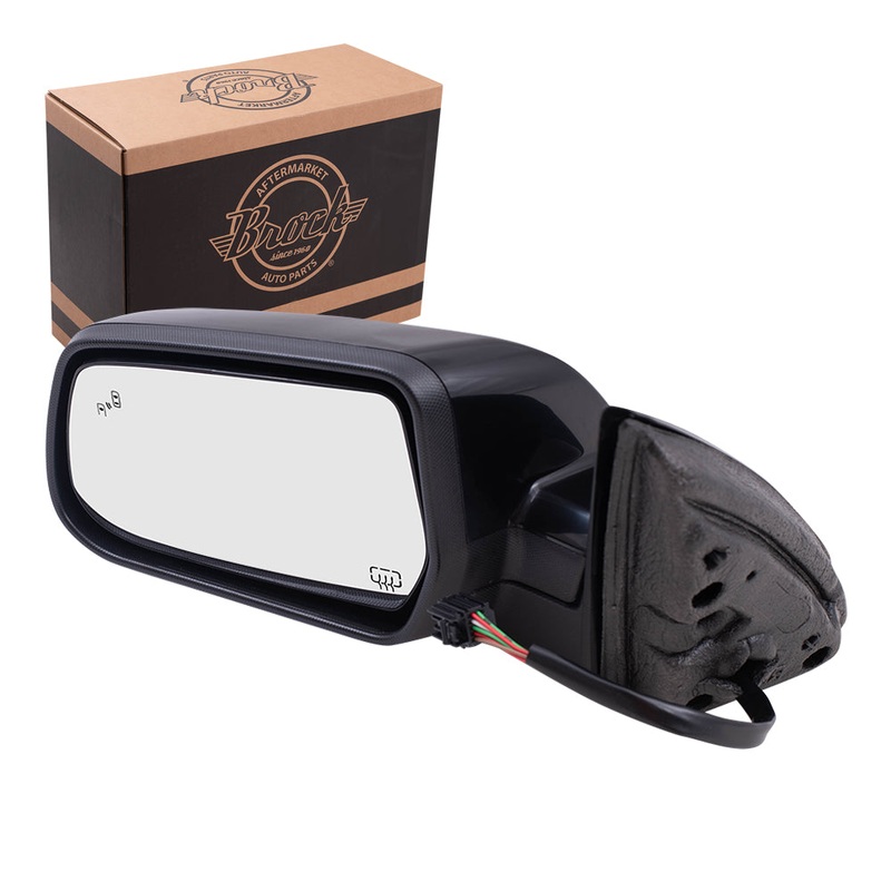 Brock Replacement Driver Power Heated Memory Blind Spot Detection Mirror Compatible with 2016-2017 Equinox 2015-2017 Terrain 23219864