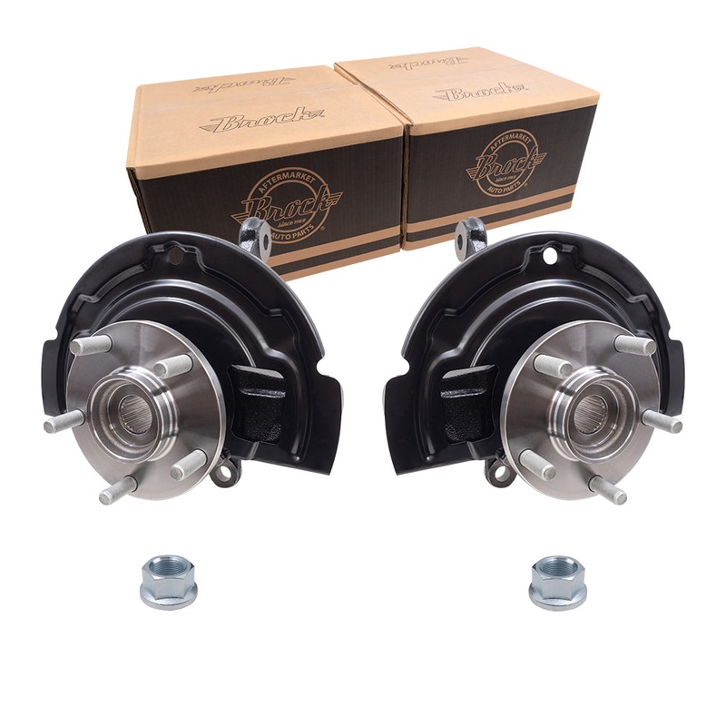 Brock Aftermarket Replacement Front Driver Left Passenger Right Loaded Steering Knuckle Assembly Set Compatible with 2002-2006 Nissan Altima